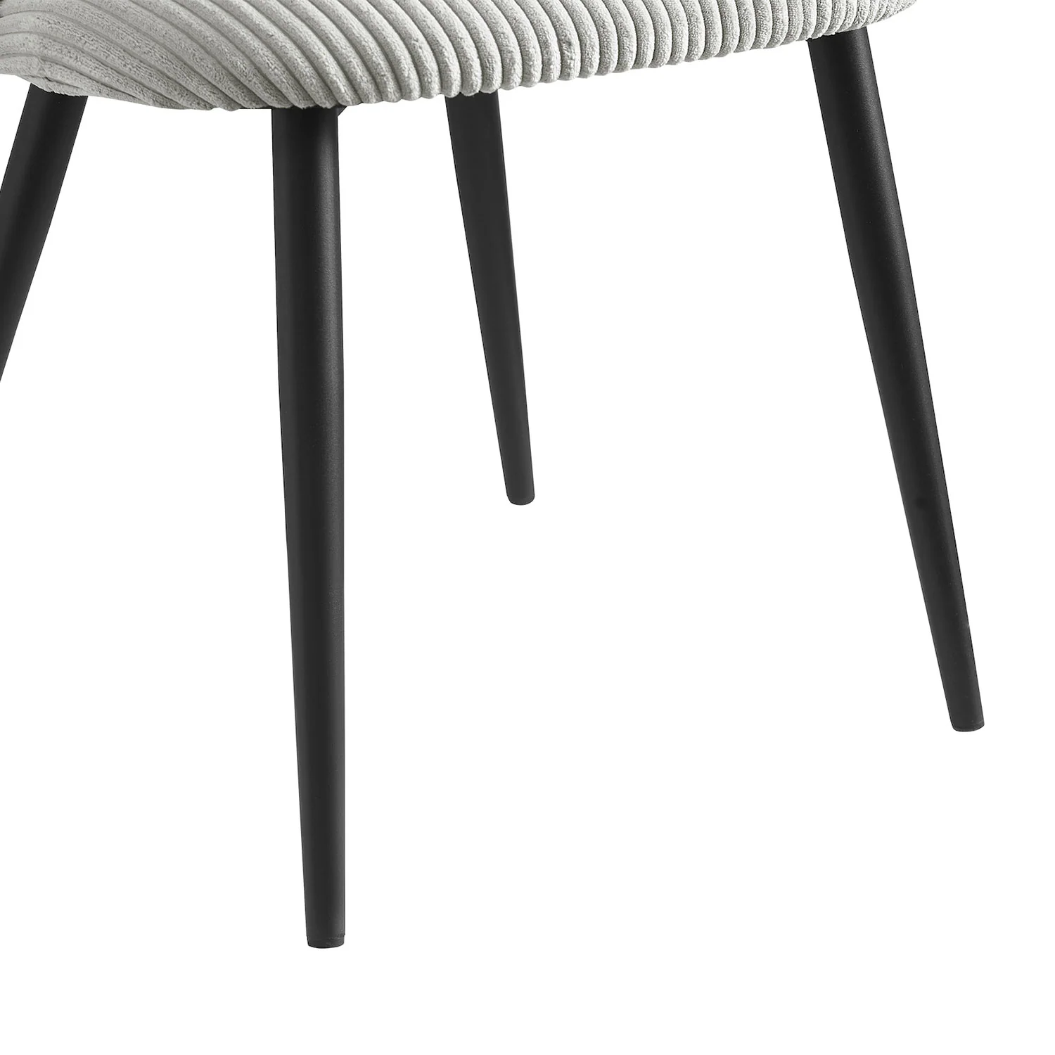 Esszimmerstühle 2er Set VICKY – Polsterstuhl aus Cordstoff oder Samtstoff mit Metallgestell - Image 11