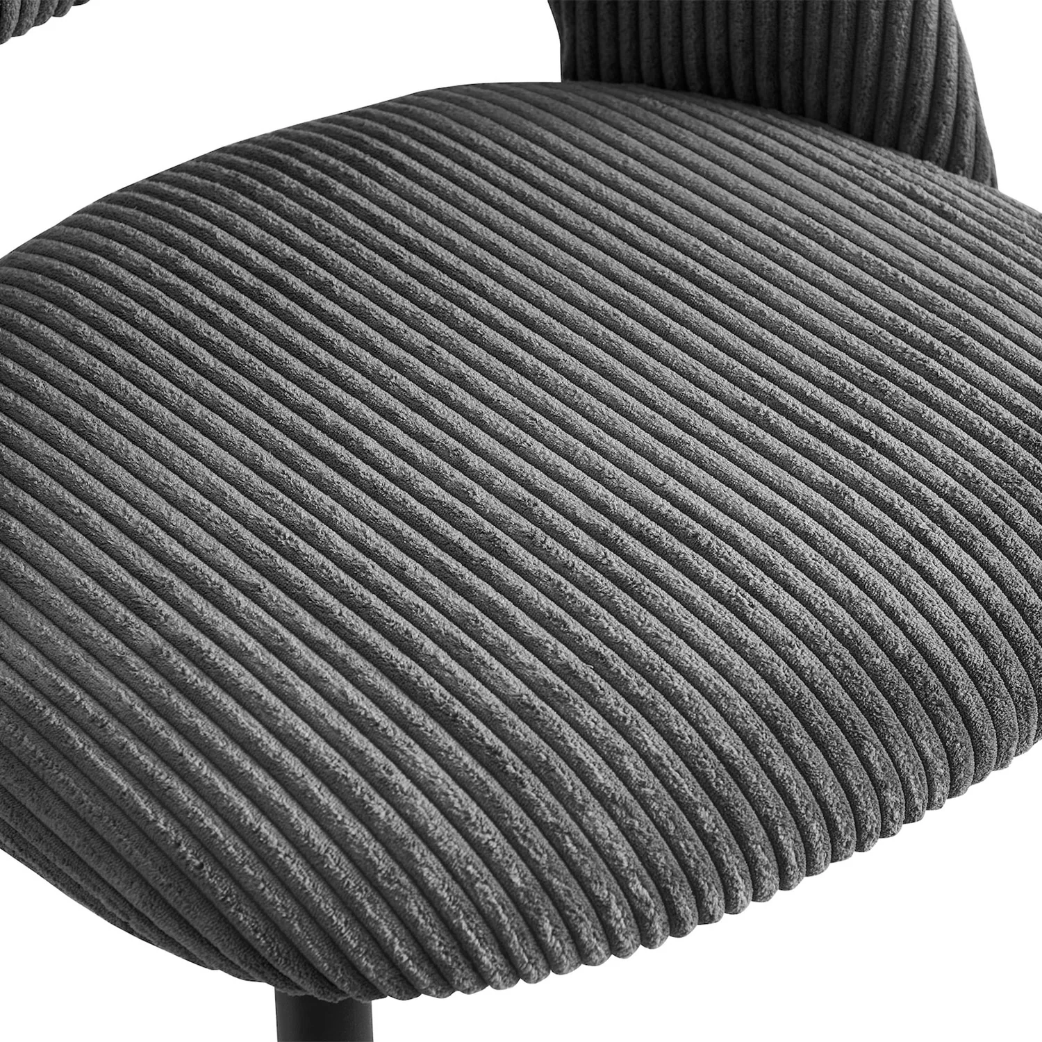 Esszimmerstühle 2er Set VICKY – Polsterstuhl aus Cordstoff oder Samtstoff mit Metallgestell - Image 16