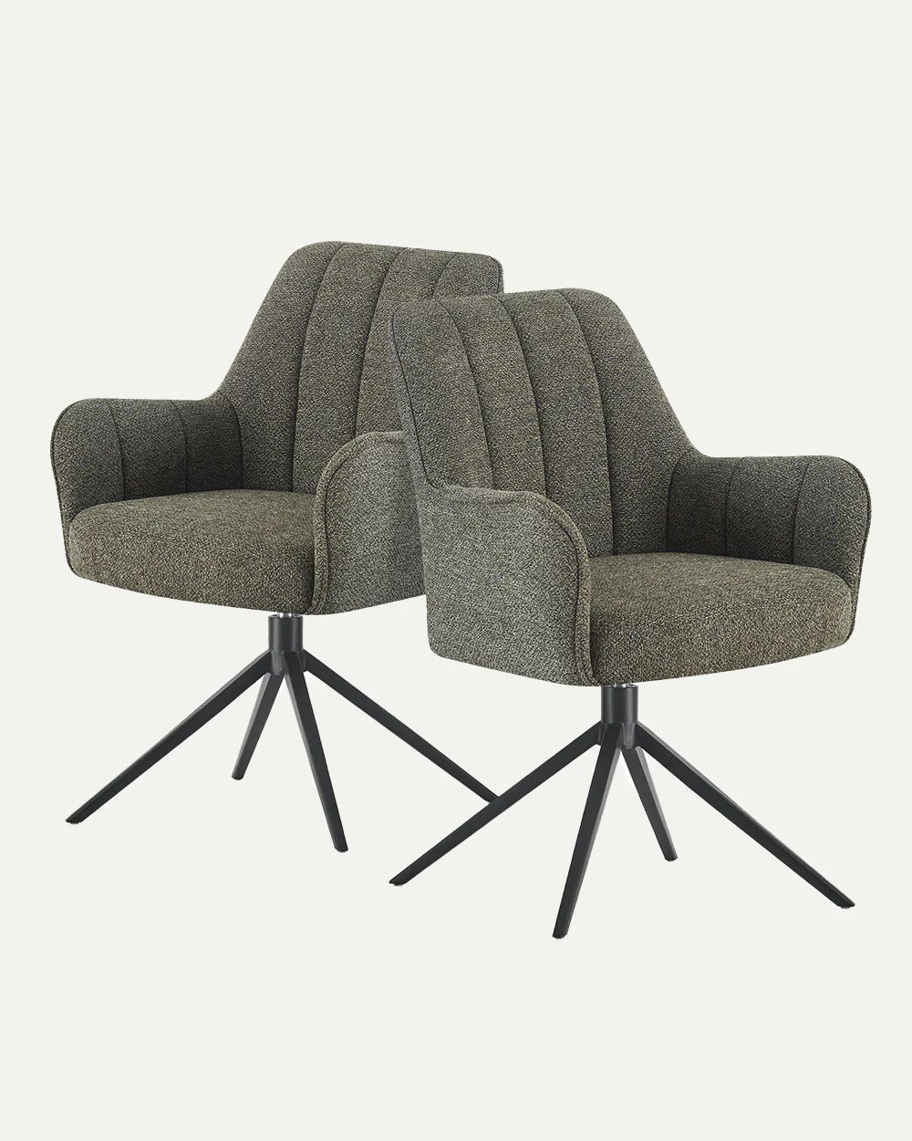 Esszimmerstühle THOMAS-ZARA 2er Set - 360° drehbar mit Rückholfunktion - Image 17