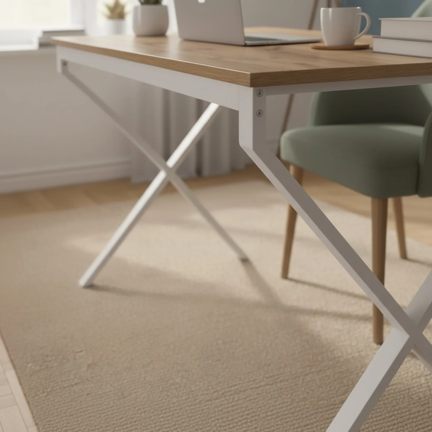 Schreibtisch Lutz - Home Office Desk mit Metallgestell - Image 12