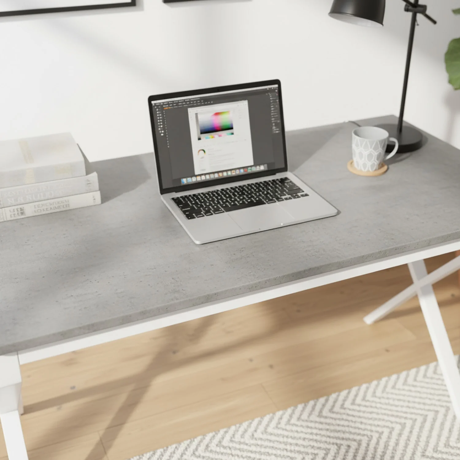 Schreibtisch Lutz - Home Office Desk mit Metallgestell - Image 5