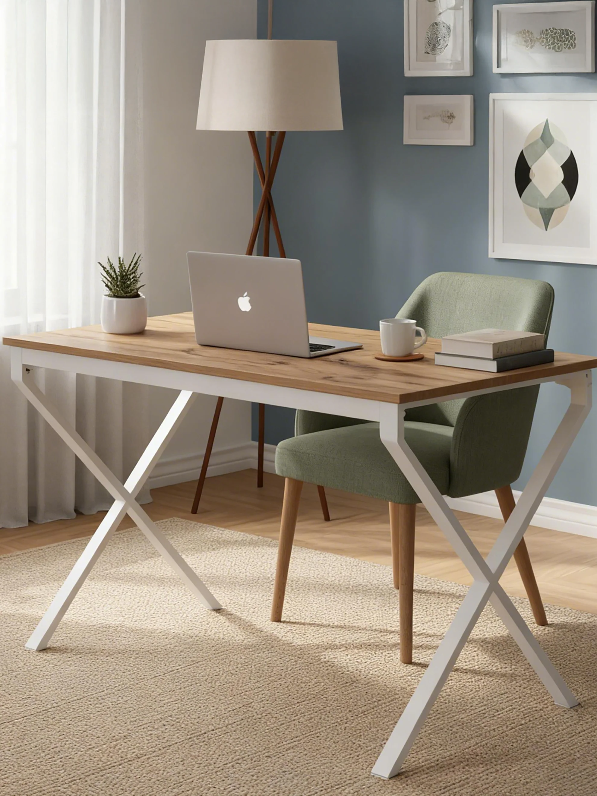Schreibtisch Lutz - Home Office Desk mit Metallgestell - Image 6