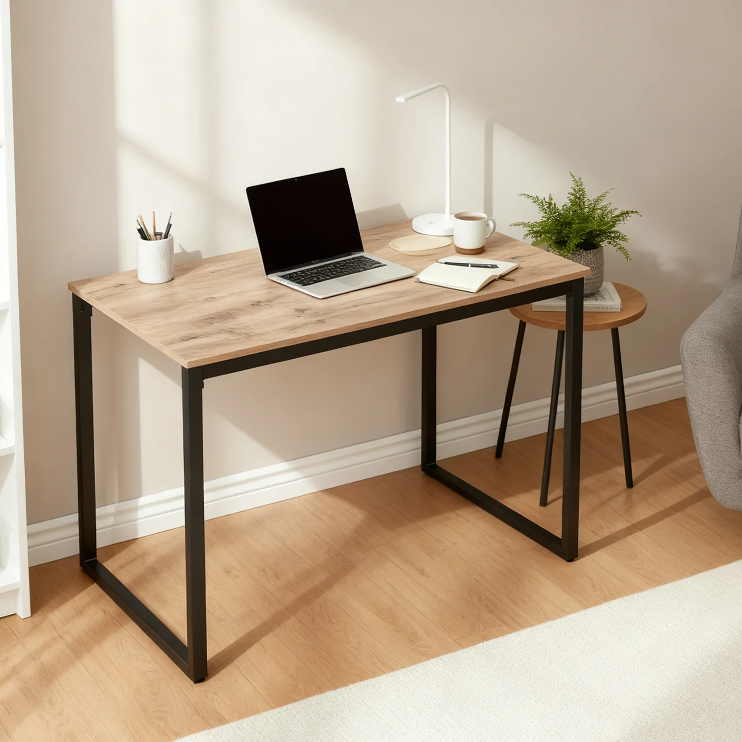 Schreibtisch Lutz - Home Office Desk mit Metallgestell - Image 9