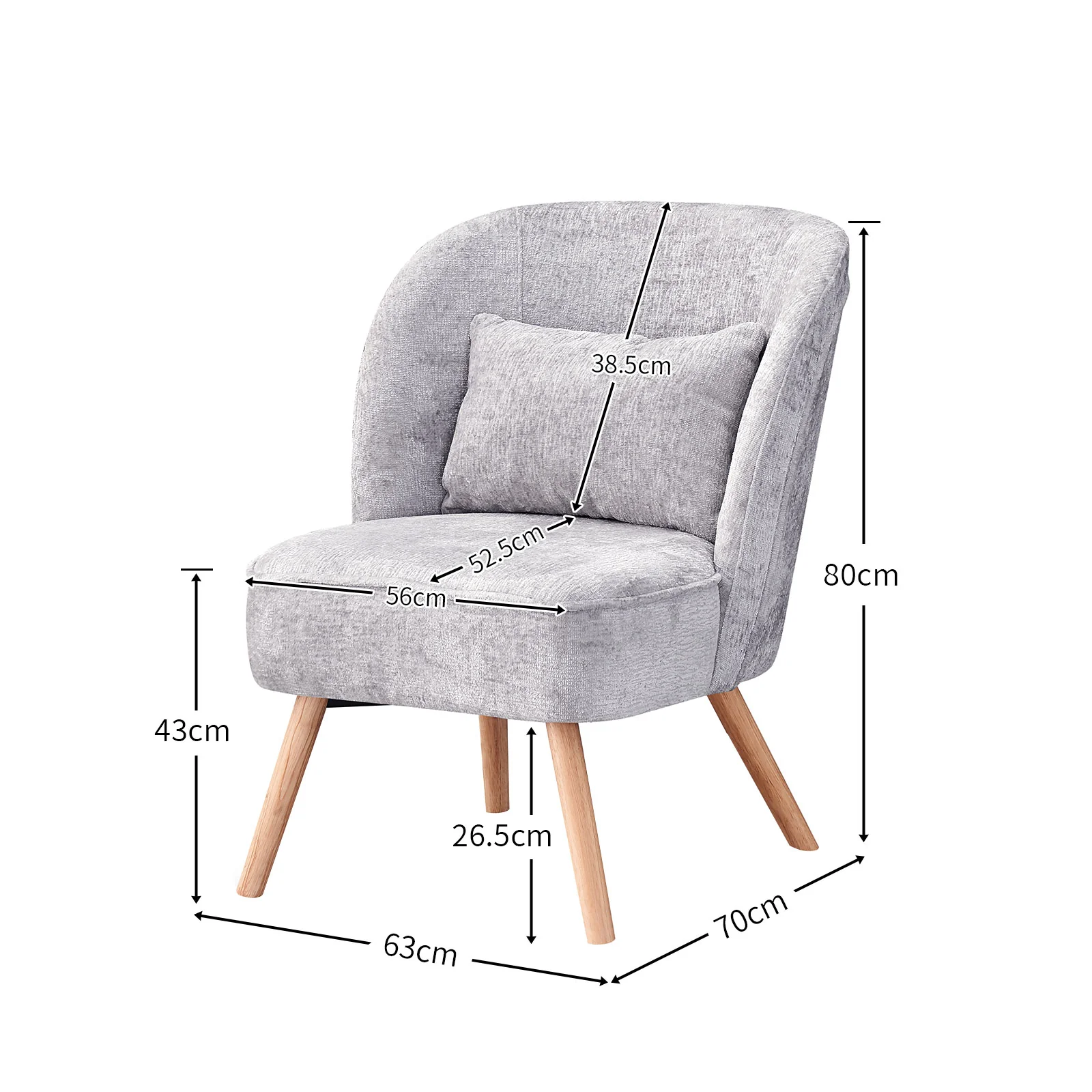 Wohnzimmersessel YOYO- Cocktailsessel mit Holzbeinen - Image 7